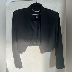 White House Black Market Black Cropped Blazer